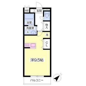 ワンルーム 間取り図
