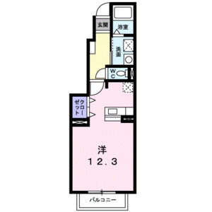 ワンルーム 間取り図