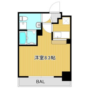 1K 間取り図