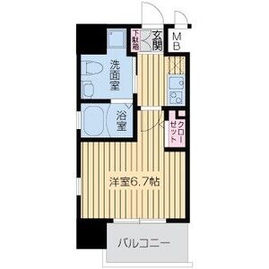 1K 間取り図