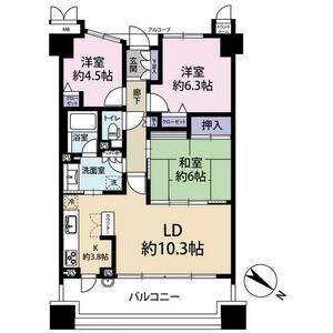 3LDK 間取り図