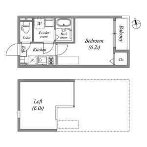 ワンルーム 間取り図