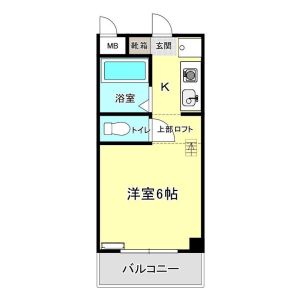 ワンルーム 間取り図