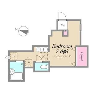 ワンルーム 間取り図