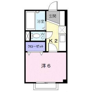 1K 間取り図