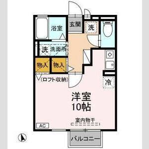 ワンルーム 間取り図