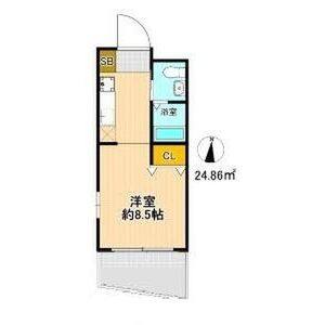 ワンルーム 間取り図
