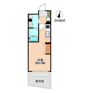 ワンルーム 間取り図
