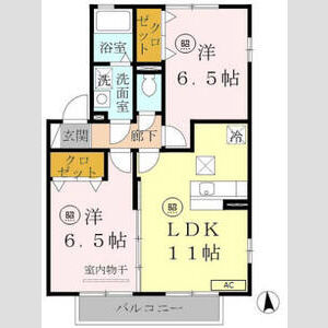 2LDK 間取り図