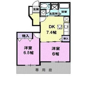 2DK 間取り図