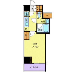1K 間取り図