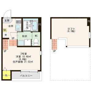 ワンルーム 間取り図