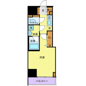 1K 間取り図