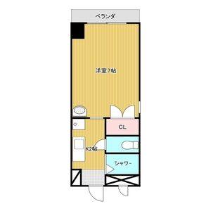 ワンルーム 間取り図
