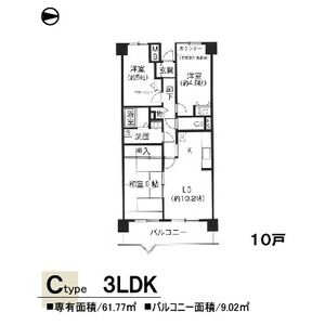 3LDK 間取り図