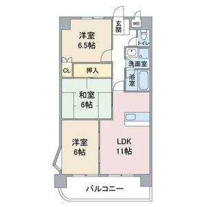 3LDK 間取り図