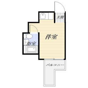 ワンルーム 間取り図