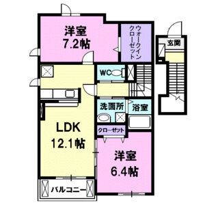 2LDK 間取り図