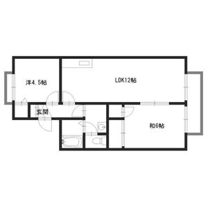 2LDK 間取り図