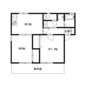 2DK 間取り図