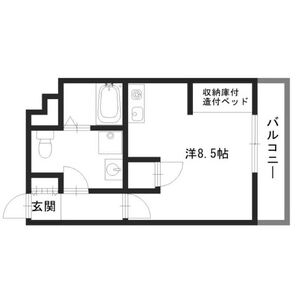 ワンルーム 間取り図