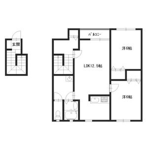 2LDK 間取り図