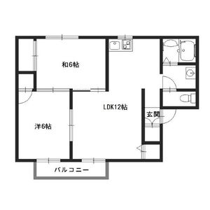 2LDK 間取り図