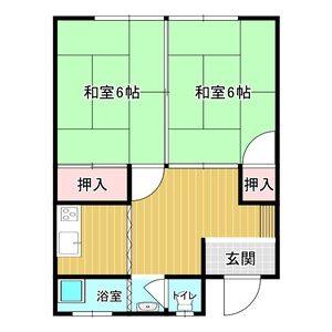 2DK 間取り図
