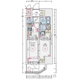 1DK 間取り図