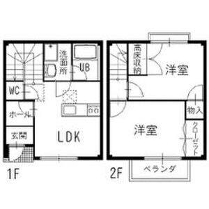 2DK 間取り図