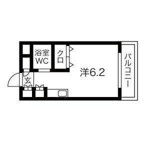 ワンルーム 間取り図