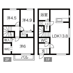 3LDK 間取り図