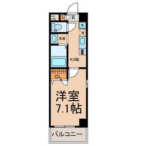 1K 間取り図