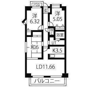 3LDK 間取り図