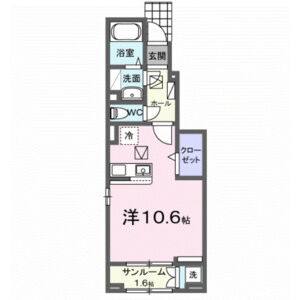ワンルーム 間取り図