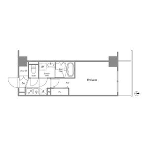 1K 間取り図