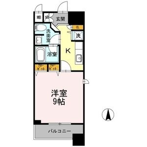 1K 間取り図