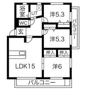 3LDK 間取り図