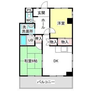 2DK 間取り図