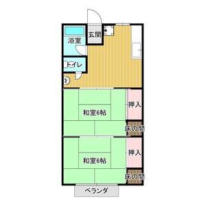 2DK 間取り図