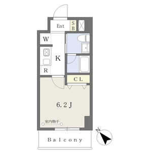 1K 間取り図