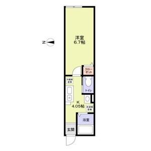 1K 間取り図