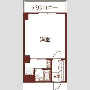 ワンルーム 間取り図