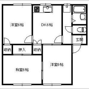 3DK 間取り図