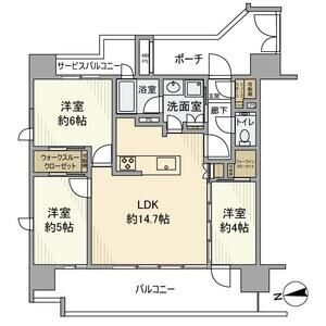3LDK 間取り図