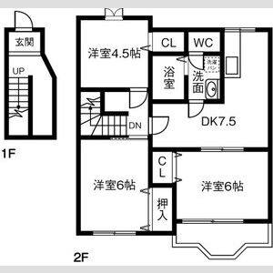 3LDK 間取り図