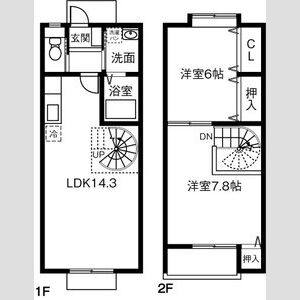 2LDK 間取り図