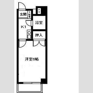 1K 間取り図