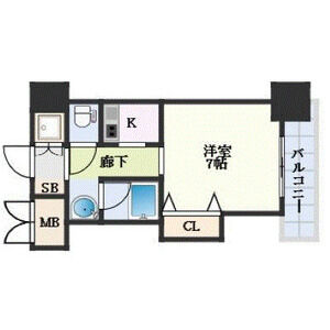 1K 間取り図