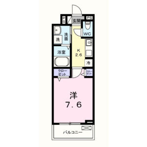 1K 間取り図